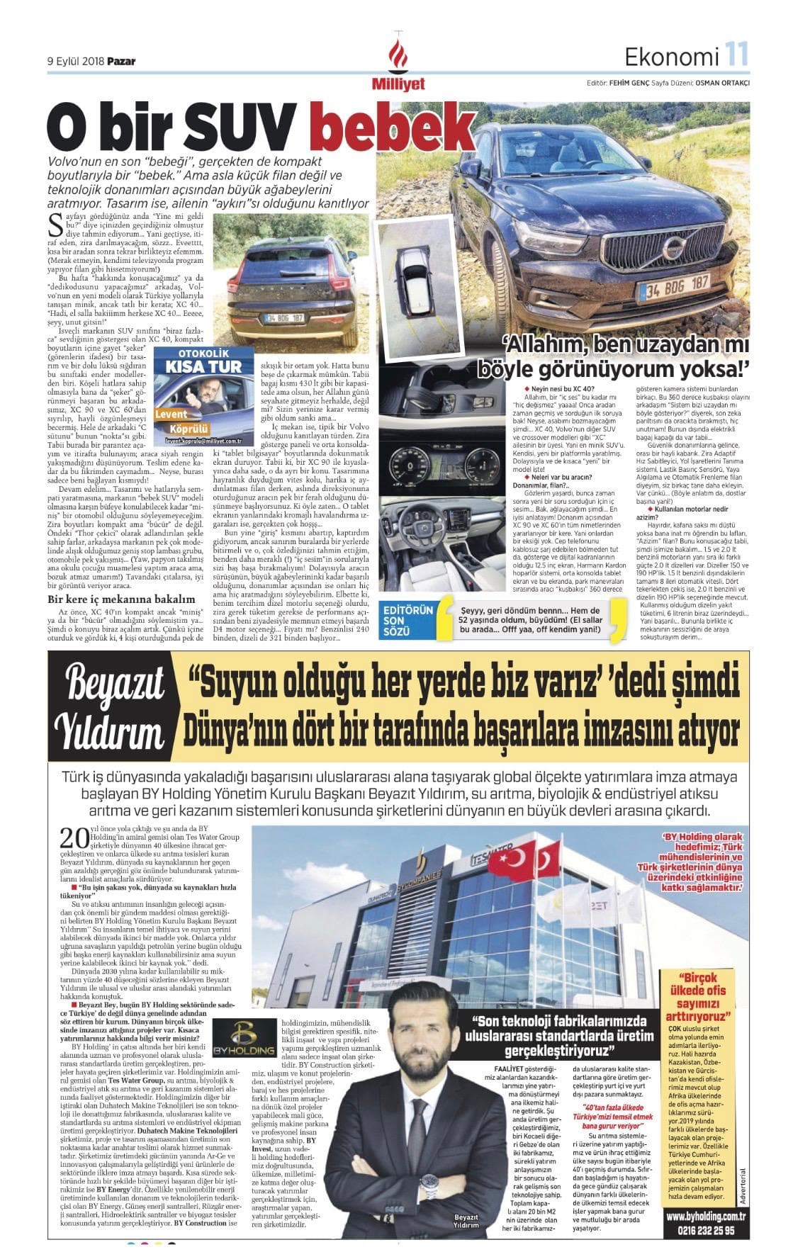 Milliyet Gazetesi - Suyun Olduğu Her Yerde Biz Varız Röportajı